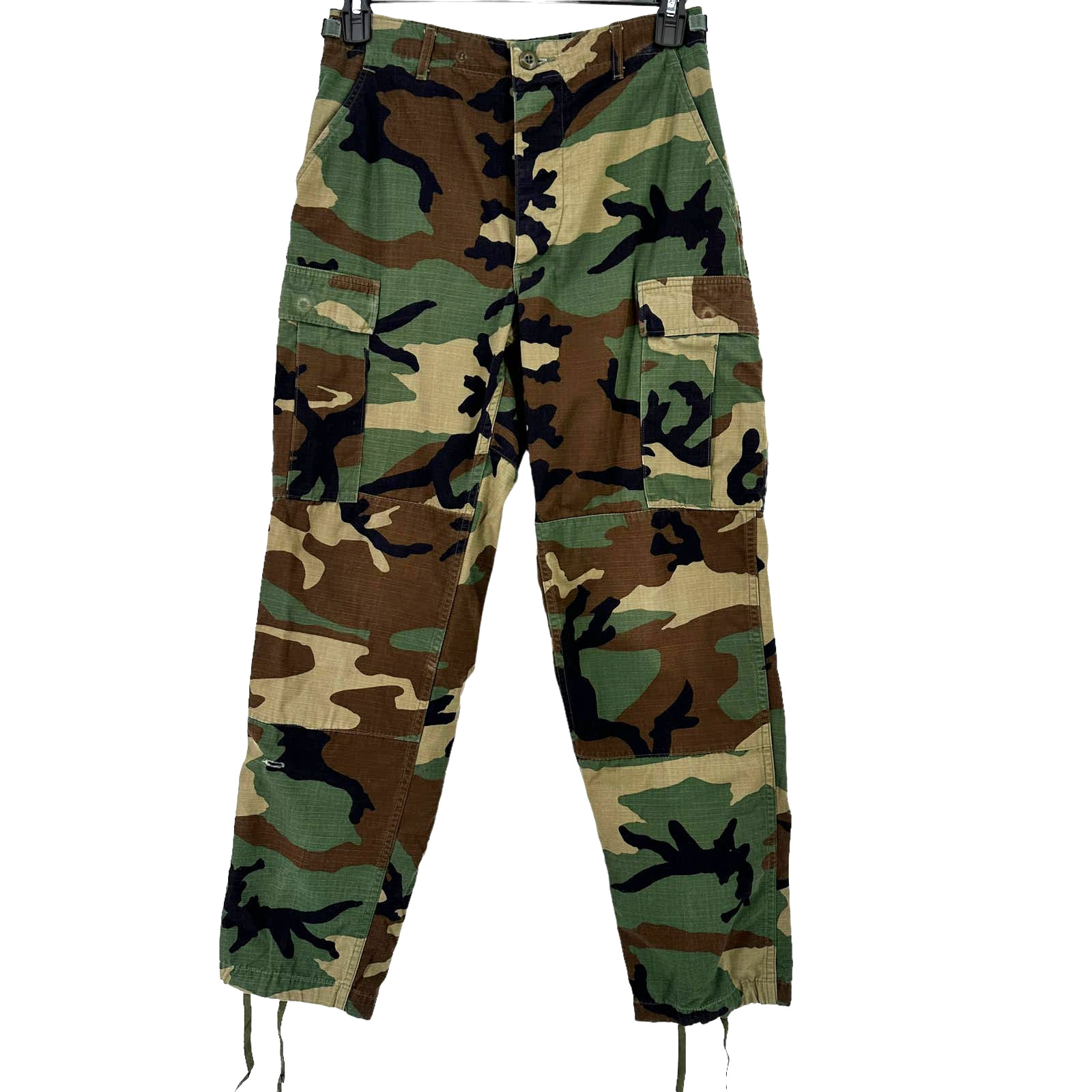 Military BDU Woodland Green Summer Weight Ripstop Pants Small Regular