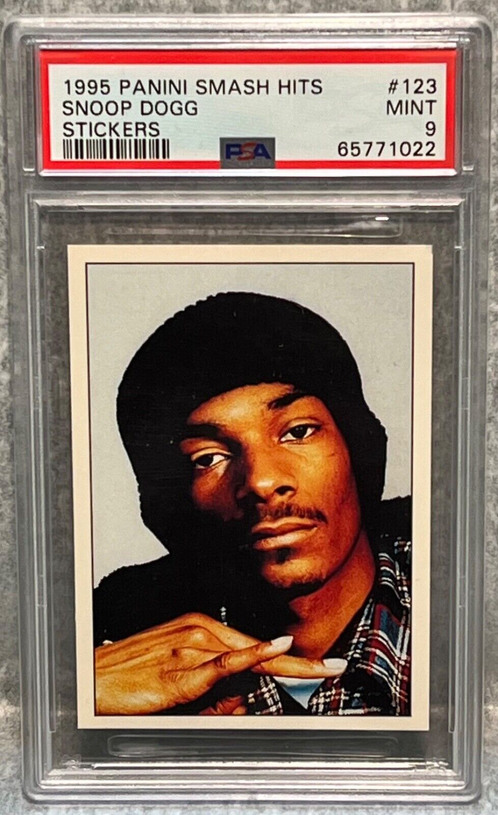 1995 Panini Smash Hits Snoop Dogg Rookie PSA 9 Mint Condition High Grade RC
