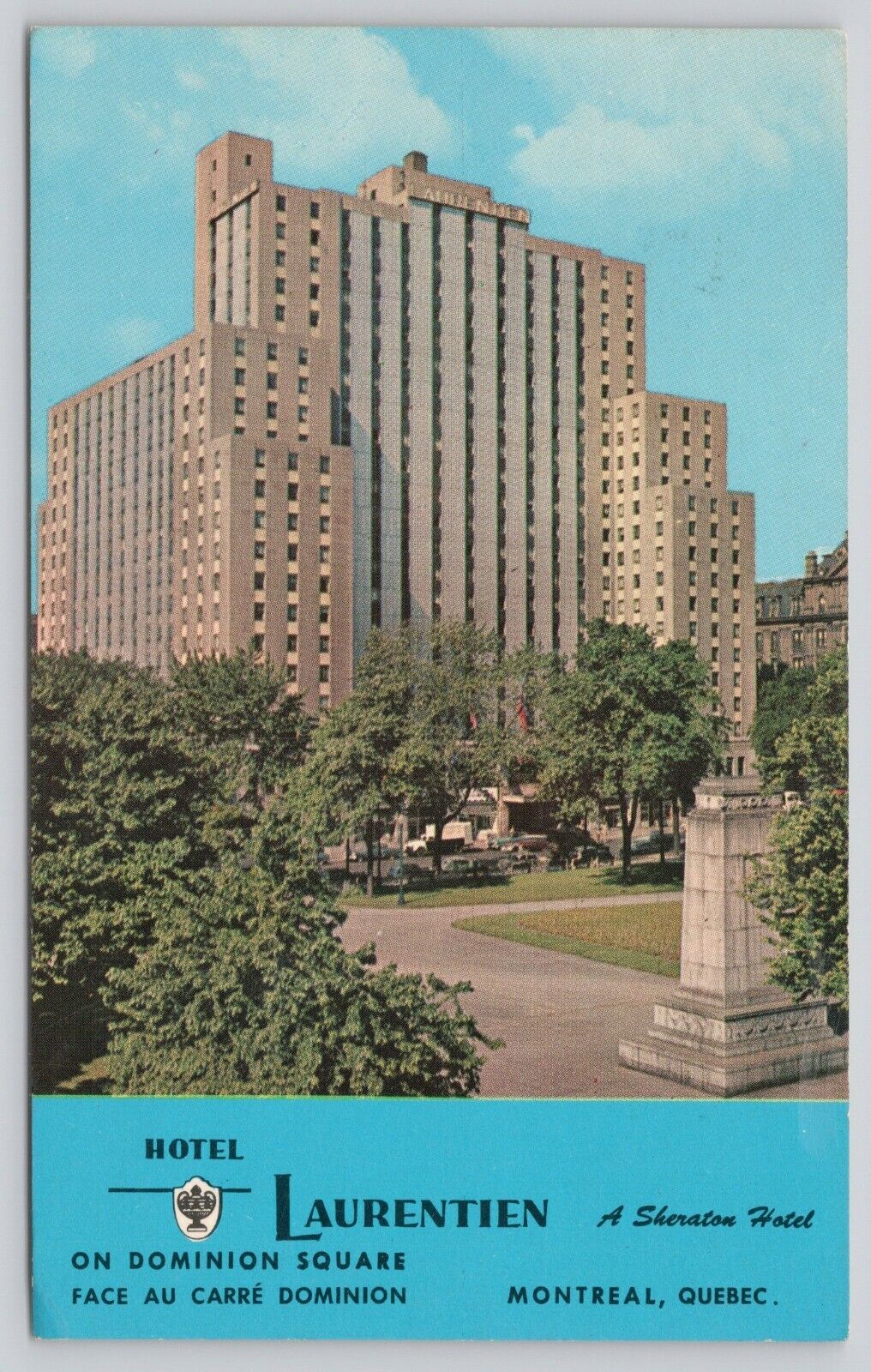 Postcard Hotel Laurentien Montreal Canada (988)