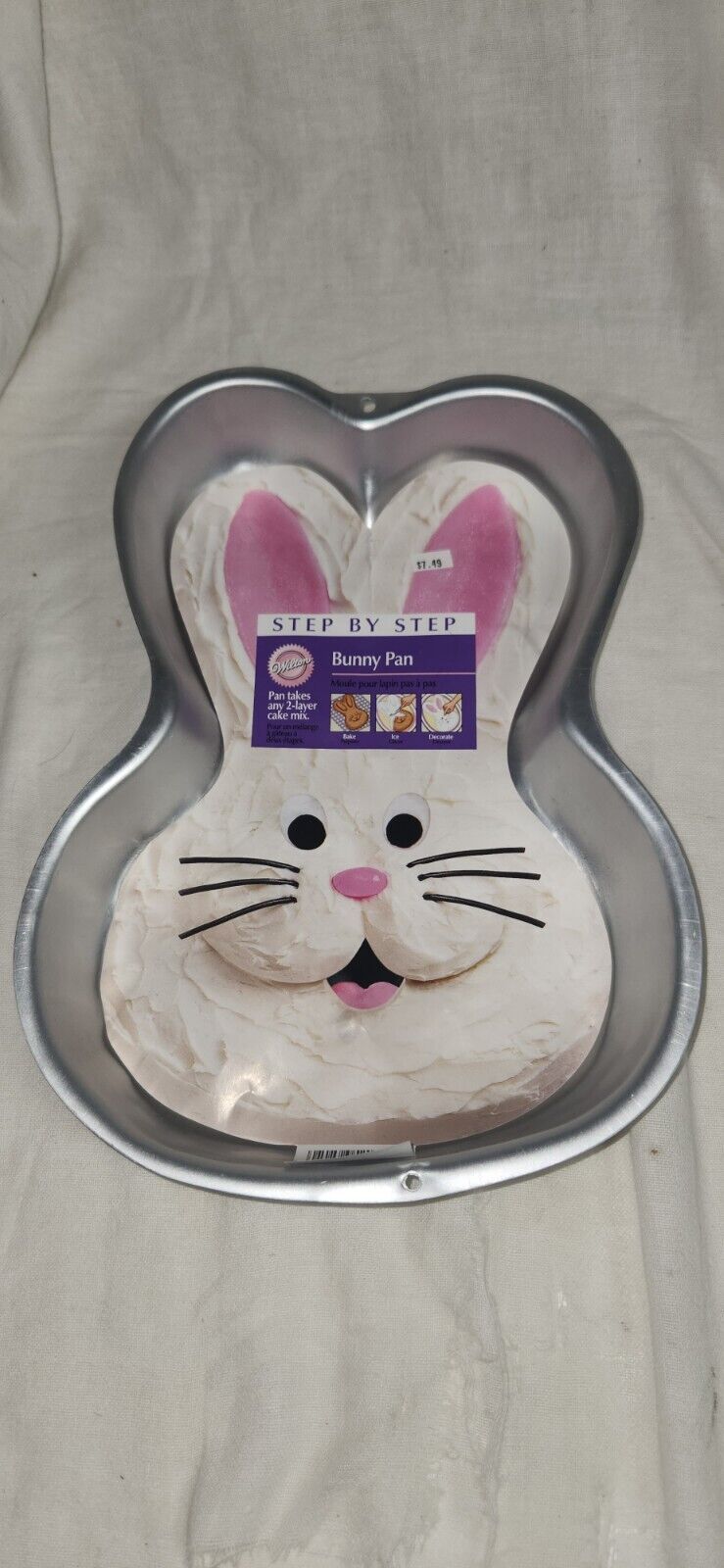 Wilton Aluminum Step by Step 2 Layer Bunny Pan Cake 2003 2105-2074