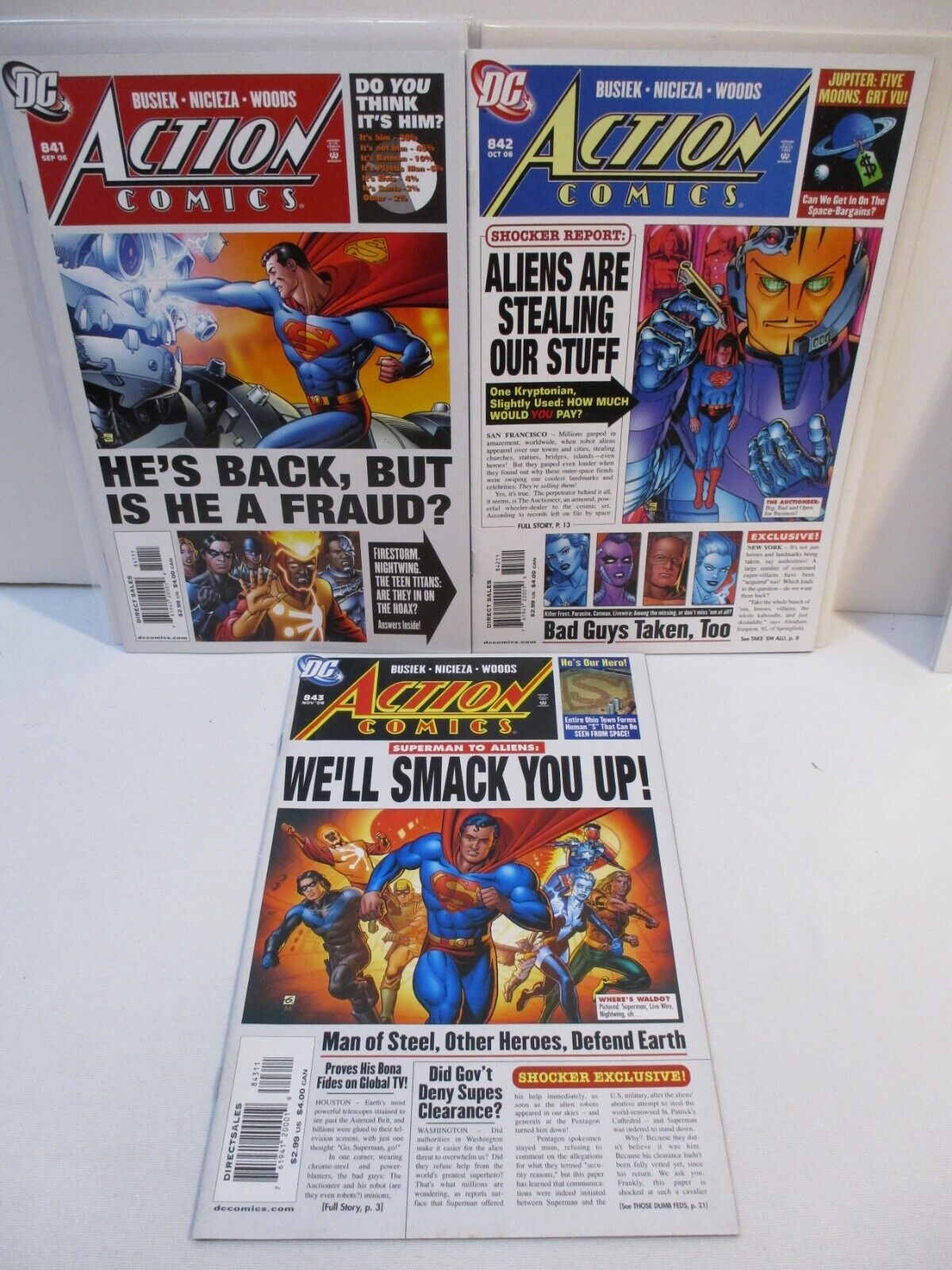 Action Comics 841, 842, 843 Back in Action - DC Comics 2006