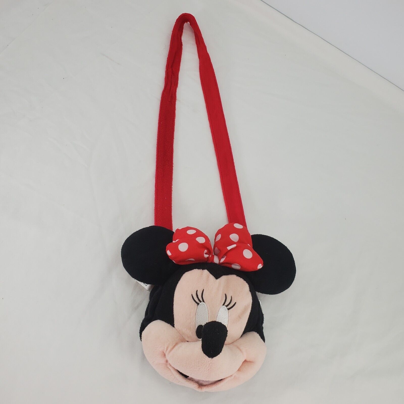 Vintage Disney Minnie Mouse Plush Head Small Purse Shoulder Bag