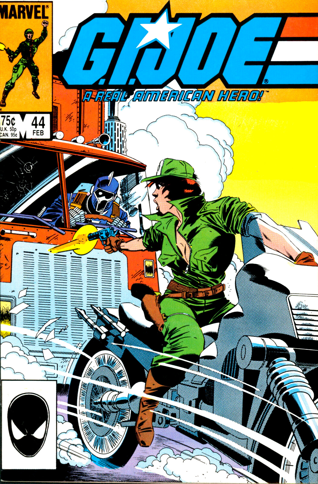G.I. Joe #44 Marvel Comics VF 1986 1st Quick Kick / Mindbender More