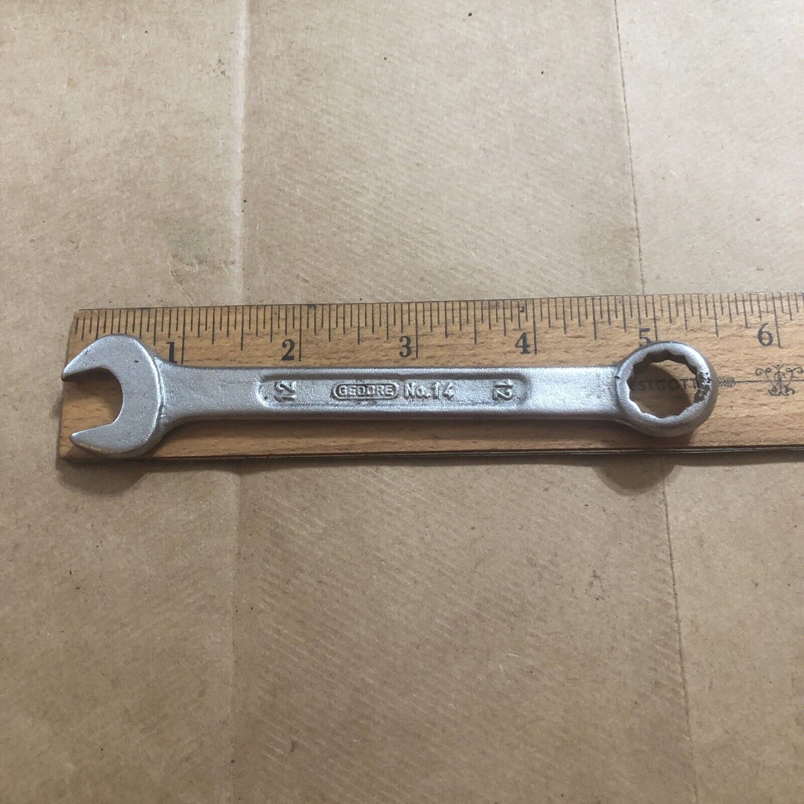 Gedore Combination Wrench 12mm, 12 mm.  No. 14, 2 D, Drop Forged, Made in India