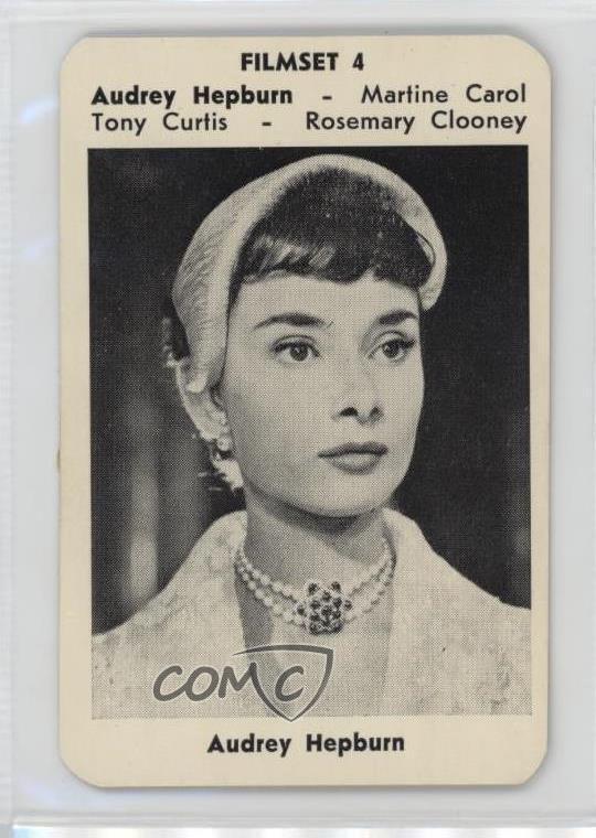 1950s Maple Leaf Gum Filmset Playing Cards Audrey Hepburn #4.1 0a6