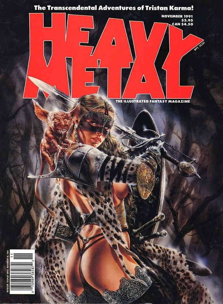 HEAVY METAL MAGAZINE November 1991 LUIS ROYO COVER ART RICK GEARY ORTIZ