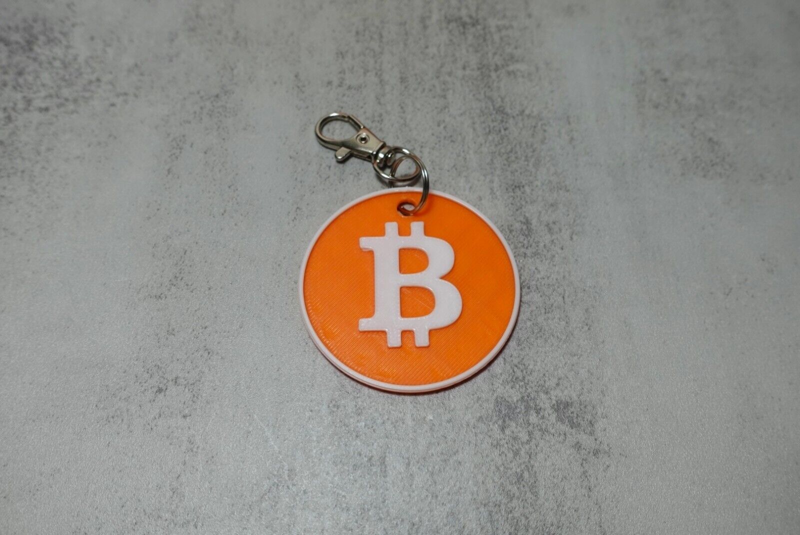 Bitcoin Keychain Collectable Coin or Wall Decor 3D Printed Crypto Accessory