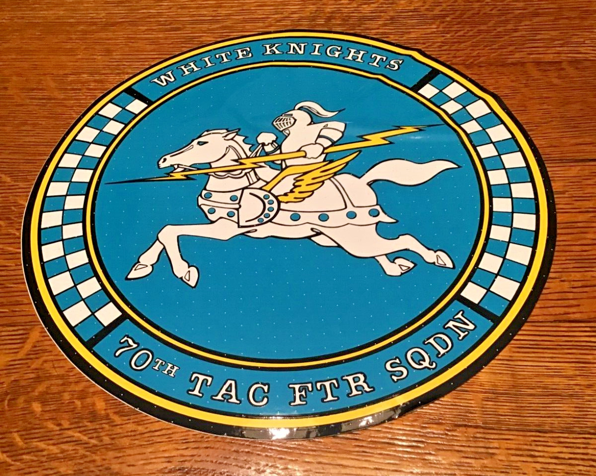 Rare Vintage USAF White Knights 70th Tactical Fighter Squadron 10