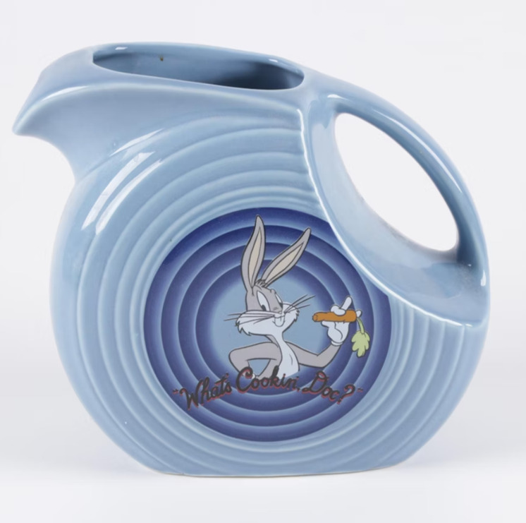 Looney Tunes: Fiesta Fiestaware 1994 Warner Bros. Bugs Bunny & Foghorn Pitcher