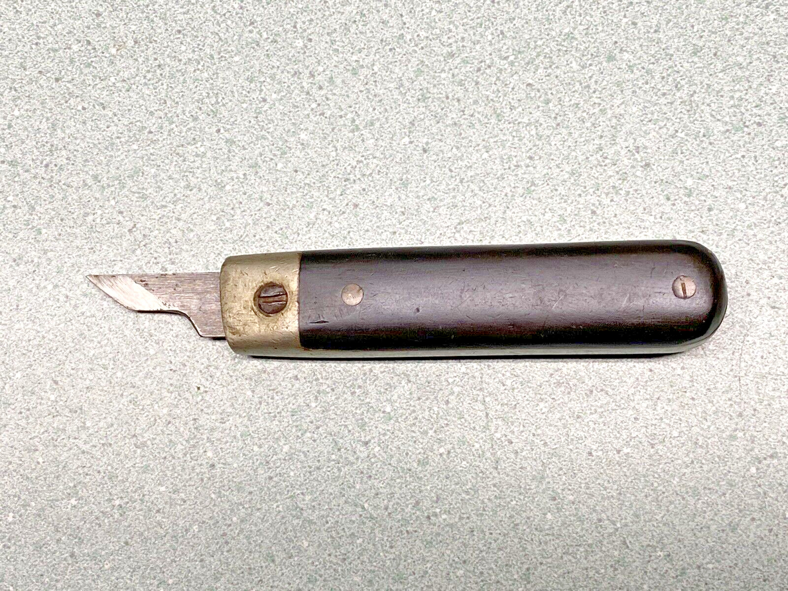 Vintage Woodworking Knife ROSEWOOD & STEEL Scoring Knife & Blade DEXTER USA