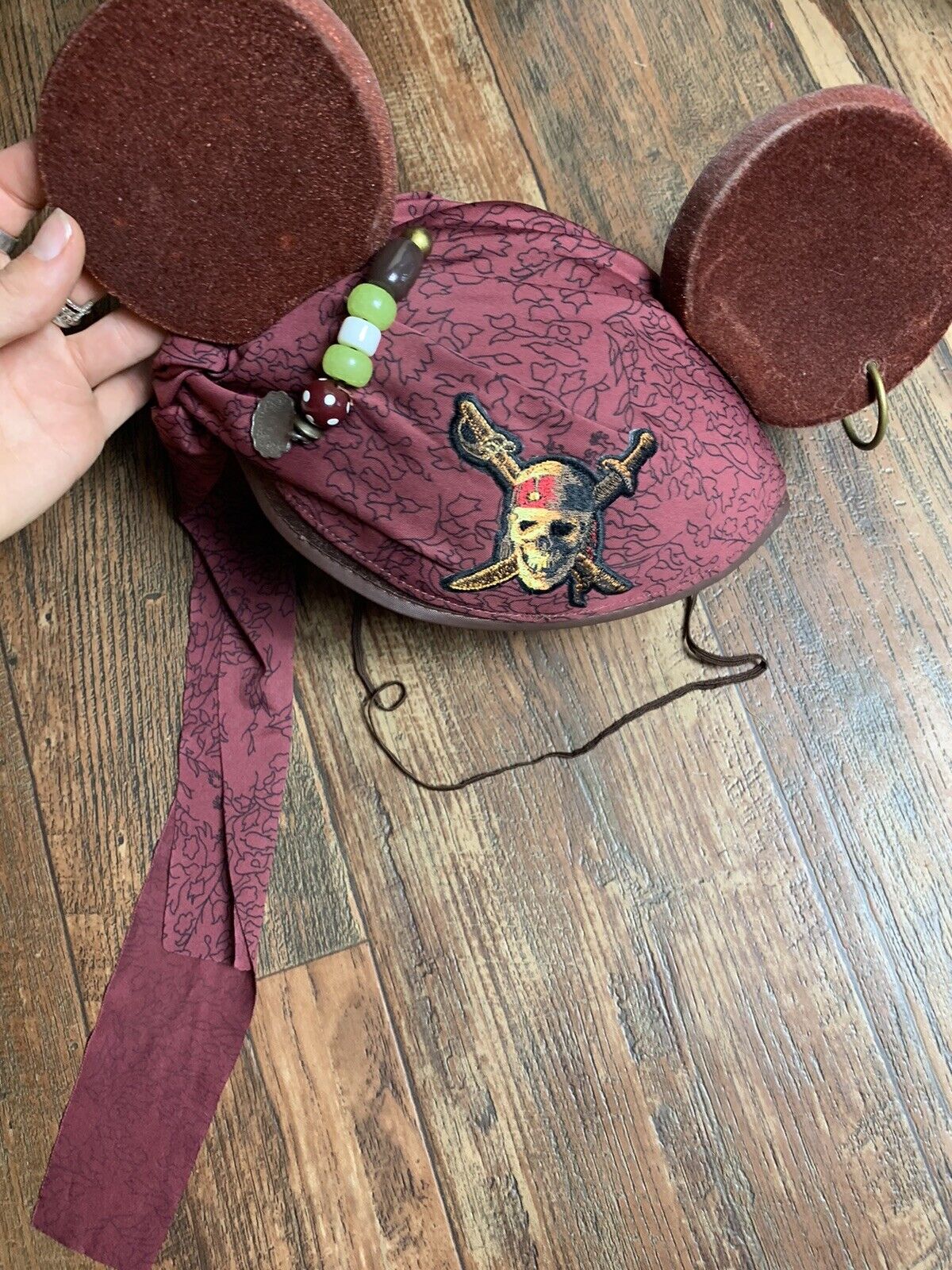 Disney Parks Pirates Of The Caribbean Captain Jack Sparrow Mickey Mouse Ears Hat