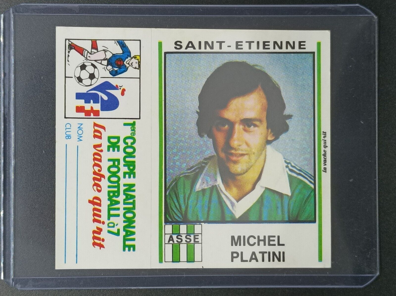 RARE Michel PLATINI #12 COW QUI RIT 1981 Coupe Football - PANINI sticker