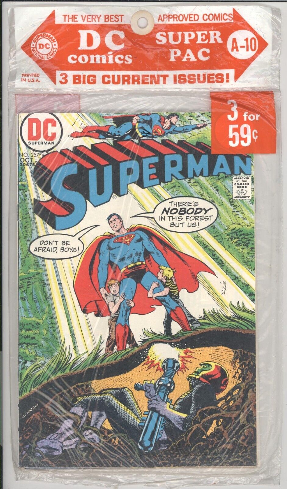 DC SUPER PACK  #A-10  NM-/9.2  -  Sealed with Superman Jimmy Olsen