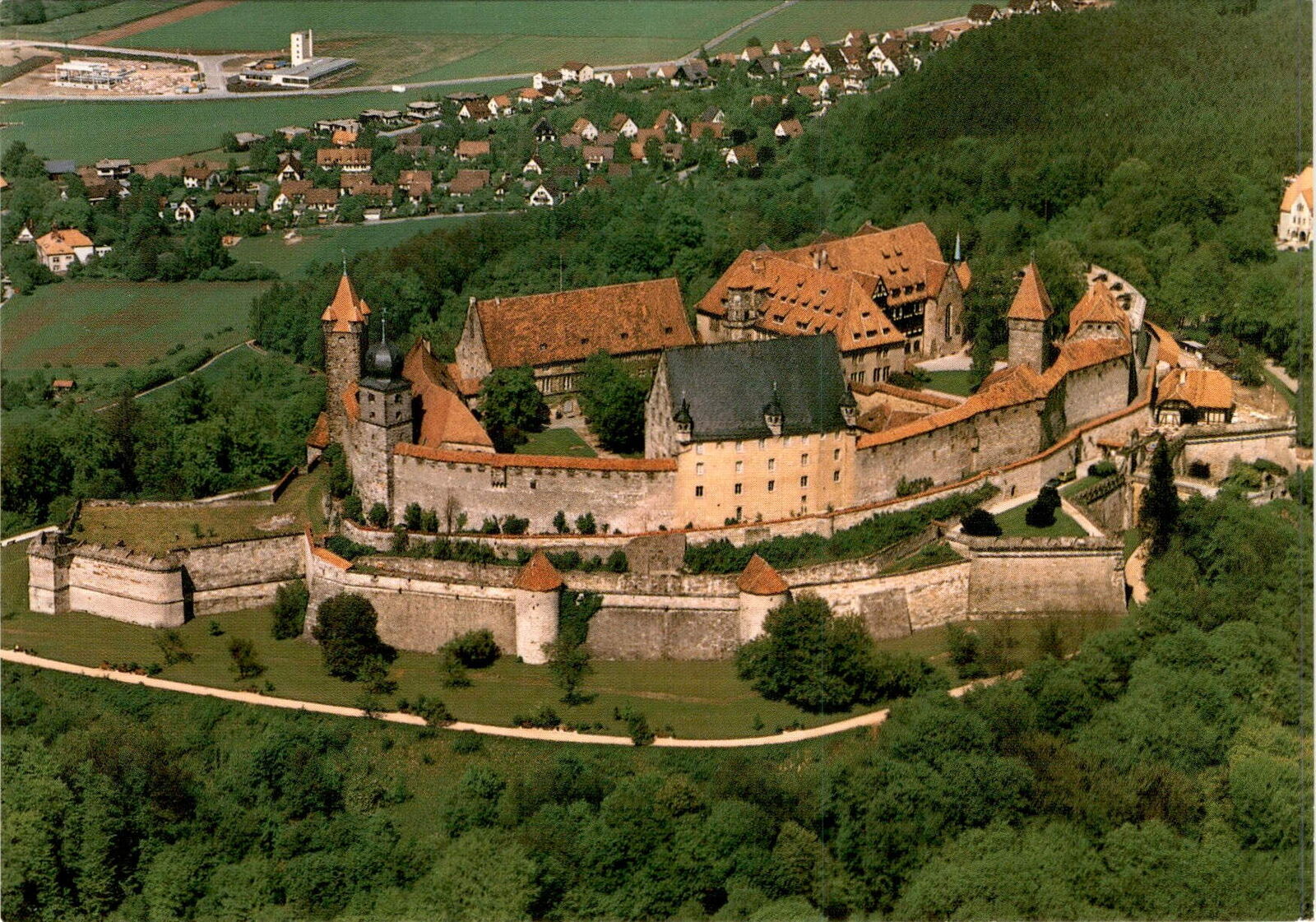 Veste Coburg Coburg Fortress Germany Verlag Gebr Metz Tbingen Martin postcard