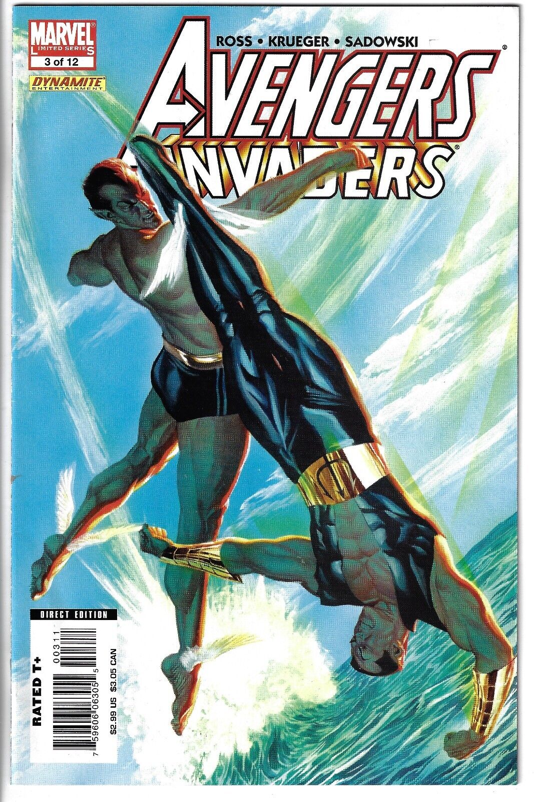 Avengers / Invaders #3 (2008) Alex Ross Cover