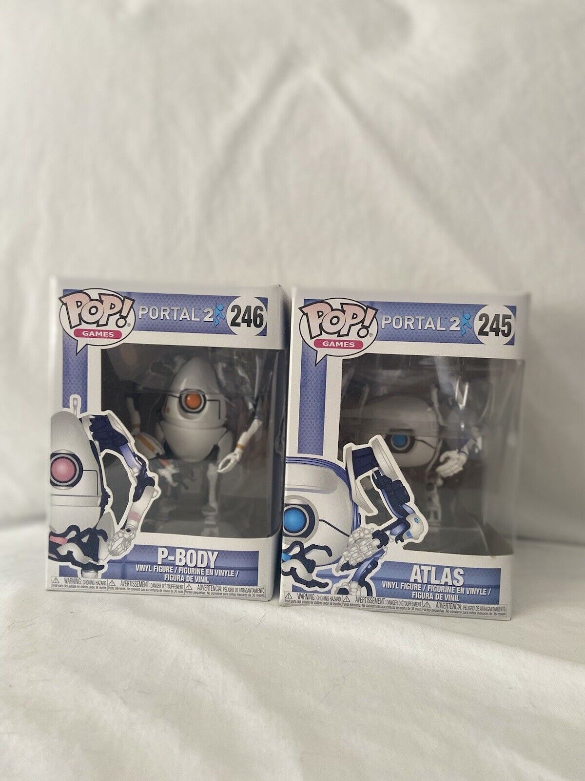 Funko POP Portal 2 (Atlas and P-Body) - Vaulted - Toys & Collectibles NEW