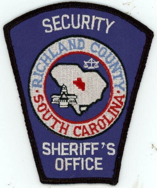 SOUTH CAROLINA SC RICHLAND COUNTY SHERIFF SECURITY NICE SHOULDER PATCH POLICE