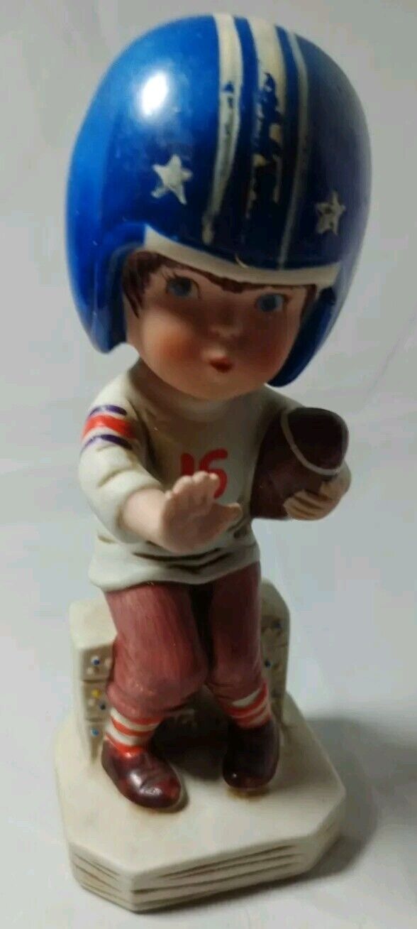 Vintage Moppets Football Figurine Figure Fran-Mar 1974 Gorham Japan Can We Talk 
