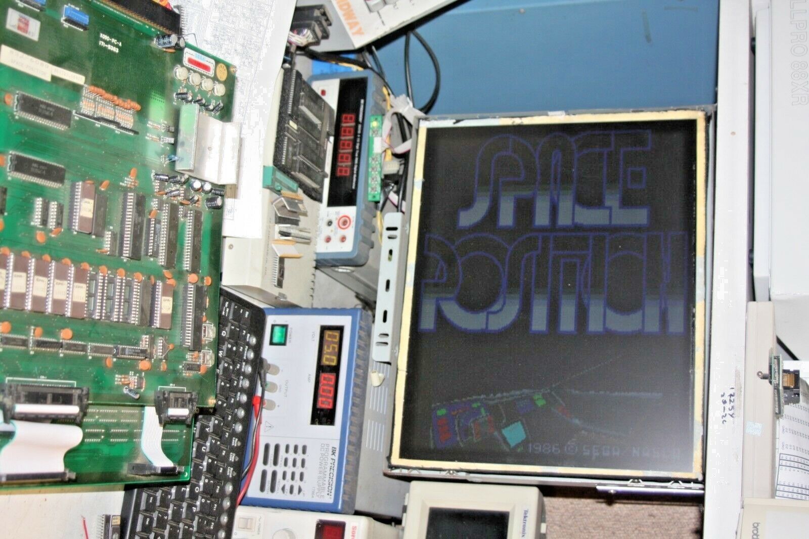 RARE SEGA SPACE POSITION JAMMA ARCADE GAME CIRCUIT BOARD PCB WORKING
