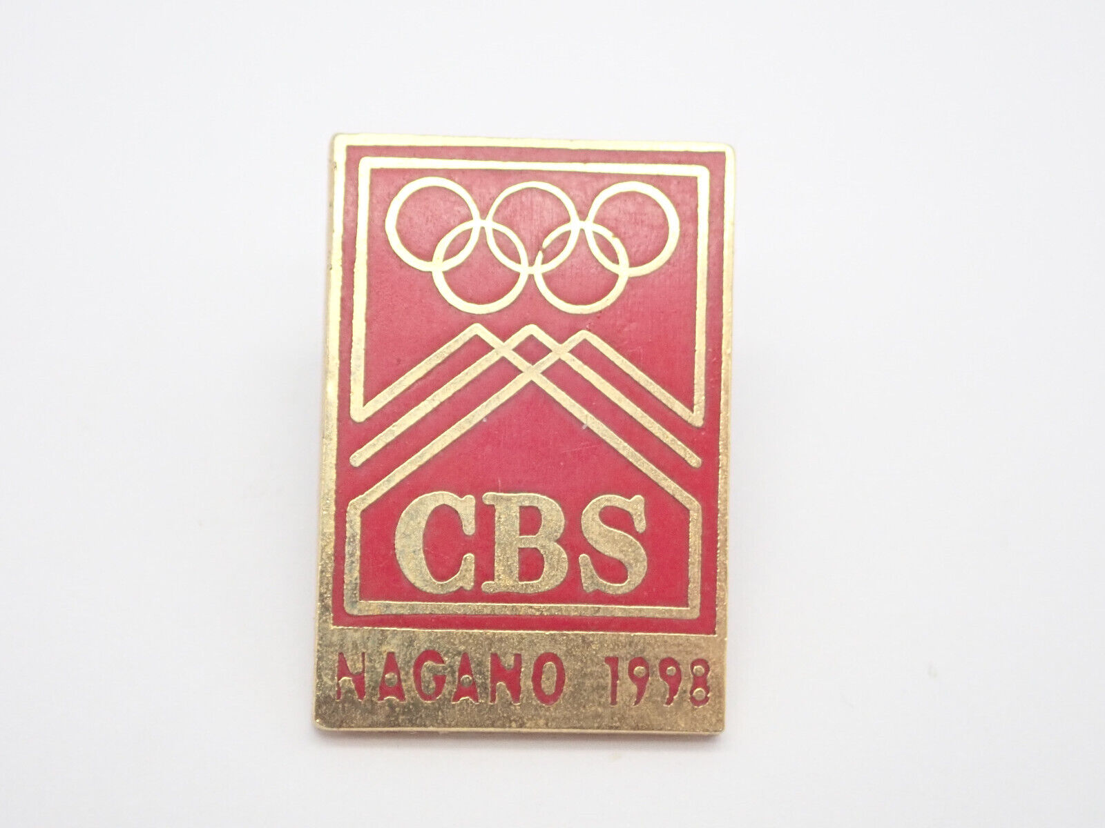 CBS Nagano Winter Olympics 1998 Vintage Lapel Pin