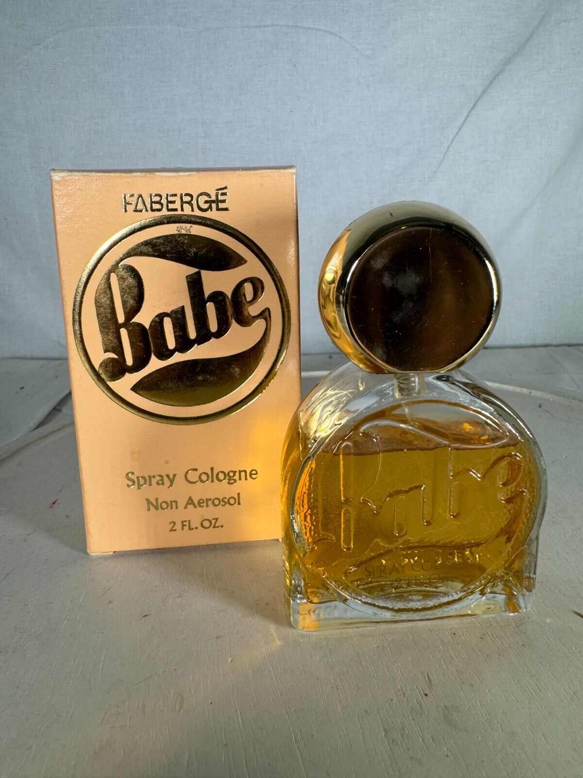 VINTAGE BABE By Fabergé Non Aerosol Cologne Spray 2 fl oz With Box made in USA