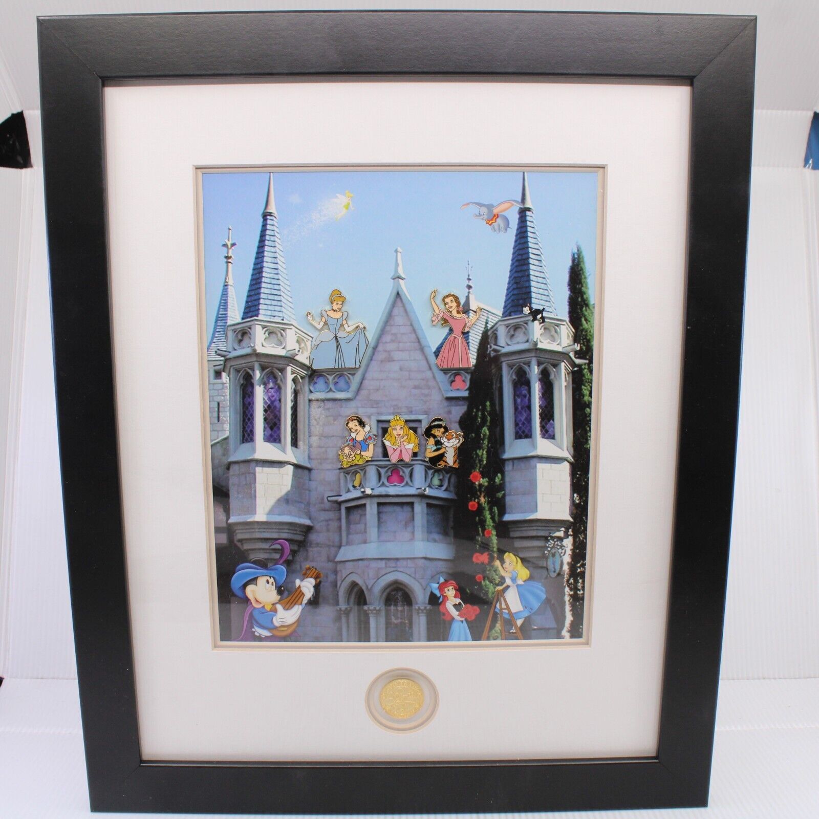 A5 Disney LE 100 Framed Toontown Pin Set Fairest & Foulest Belle Jasmine Aurora