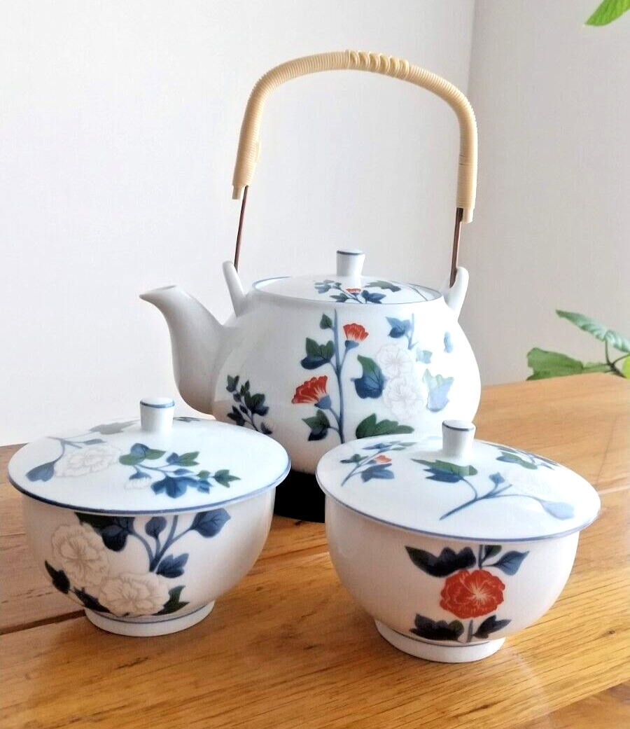 Noritake Tea Utensils Teapot & cup Set Arita ware tableware glass tumbler cop JP
