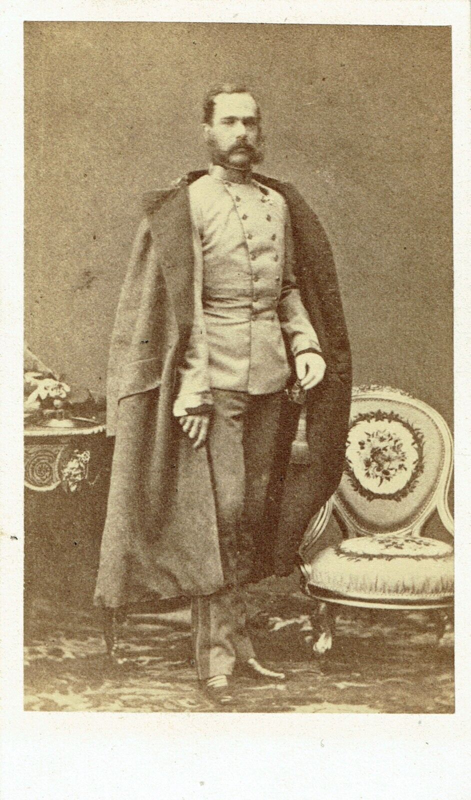 CDV photo circa 1870 François Joseph 1st Emperor of Austria - Franz Joseph 1st