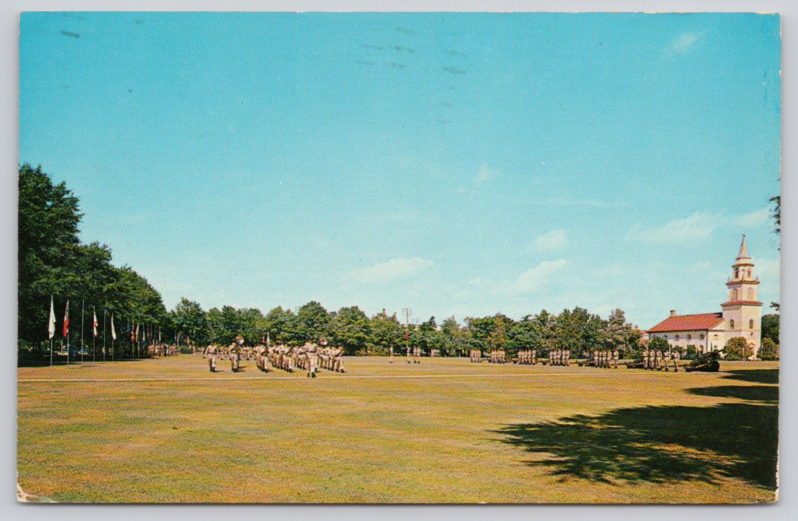 Postcard Fort Benning, Georgia, Chapel Field 1971 A442