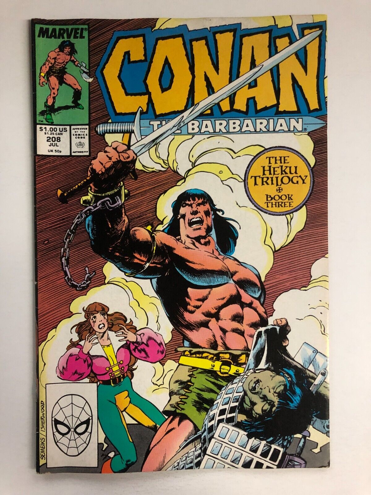 Conan The Barbarian #208	- James Owsley - 1988 - Possible CGC comic
