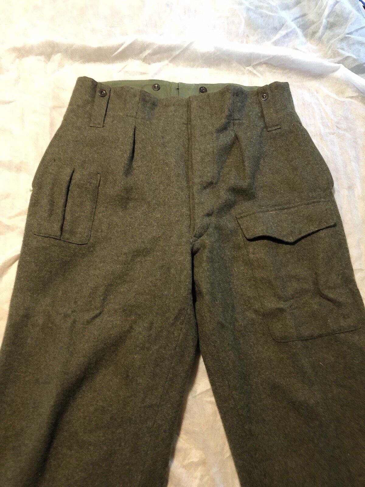 Vintage Mitin Blijvend Motecht Dutch Mens Wool Pants 1957 Size 54.5 US 36.5