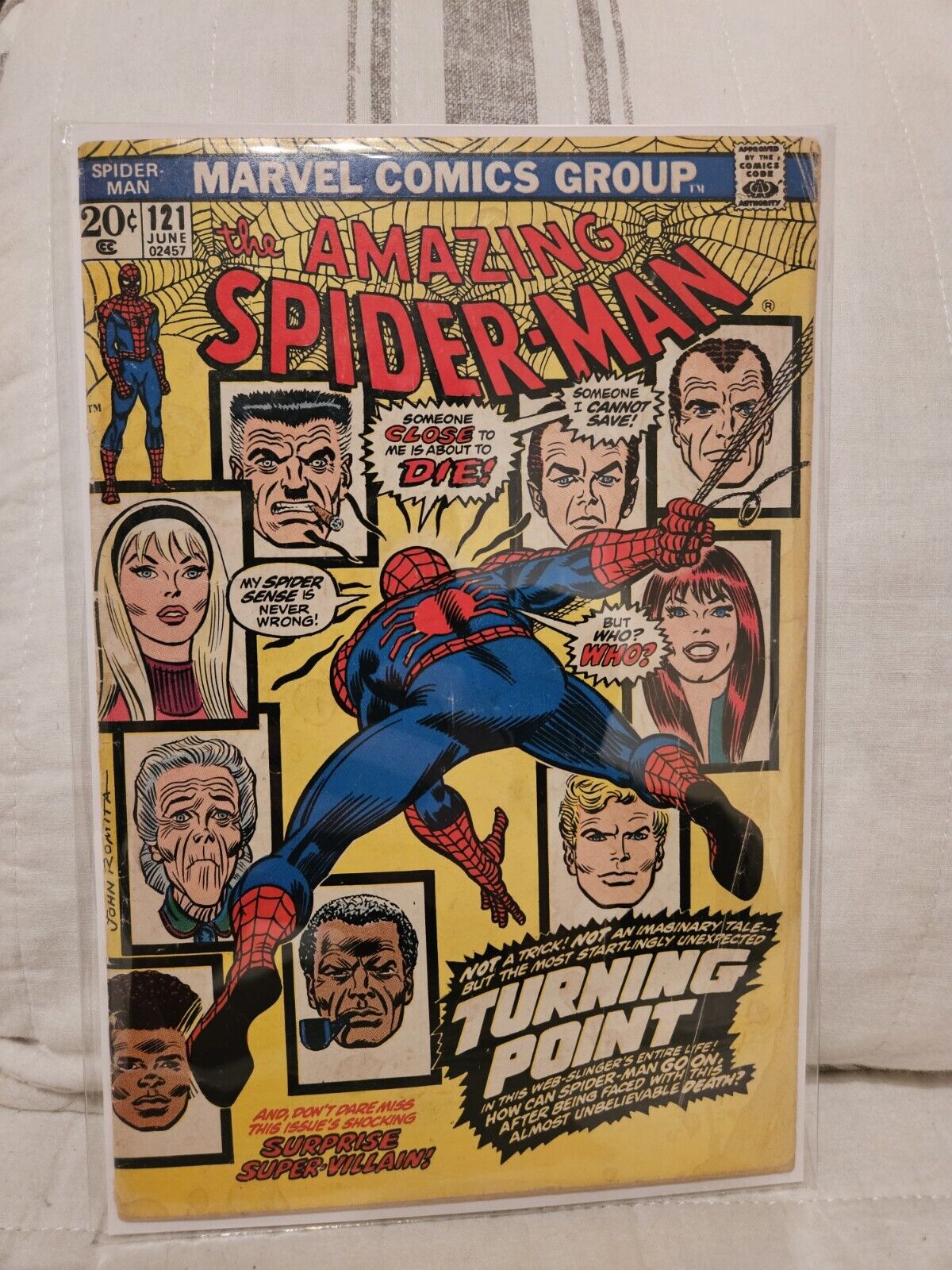 Amazing Spiderman 121, 1973, Death Of Gwen Stacy, Bronze Age Key, Marvel