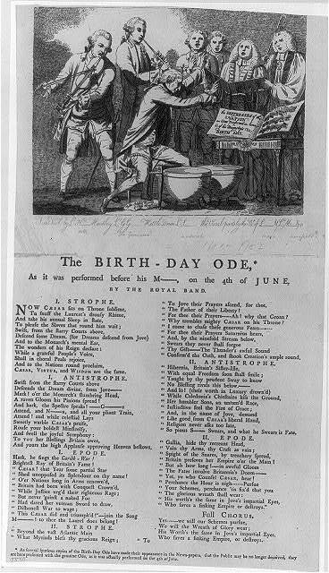 The Birthday Ode,John Montagu Sandwich,Royal Band,June 1779,Musicians,Germain