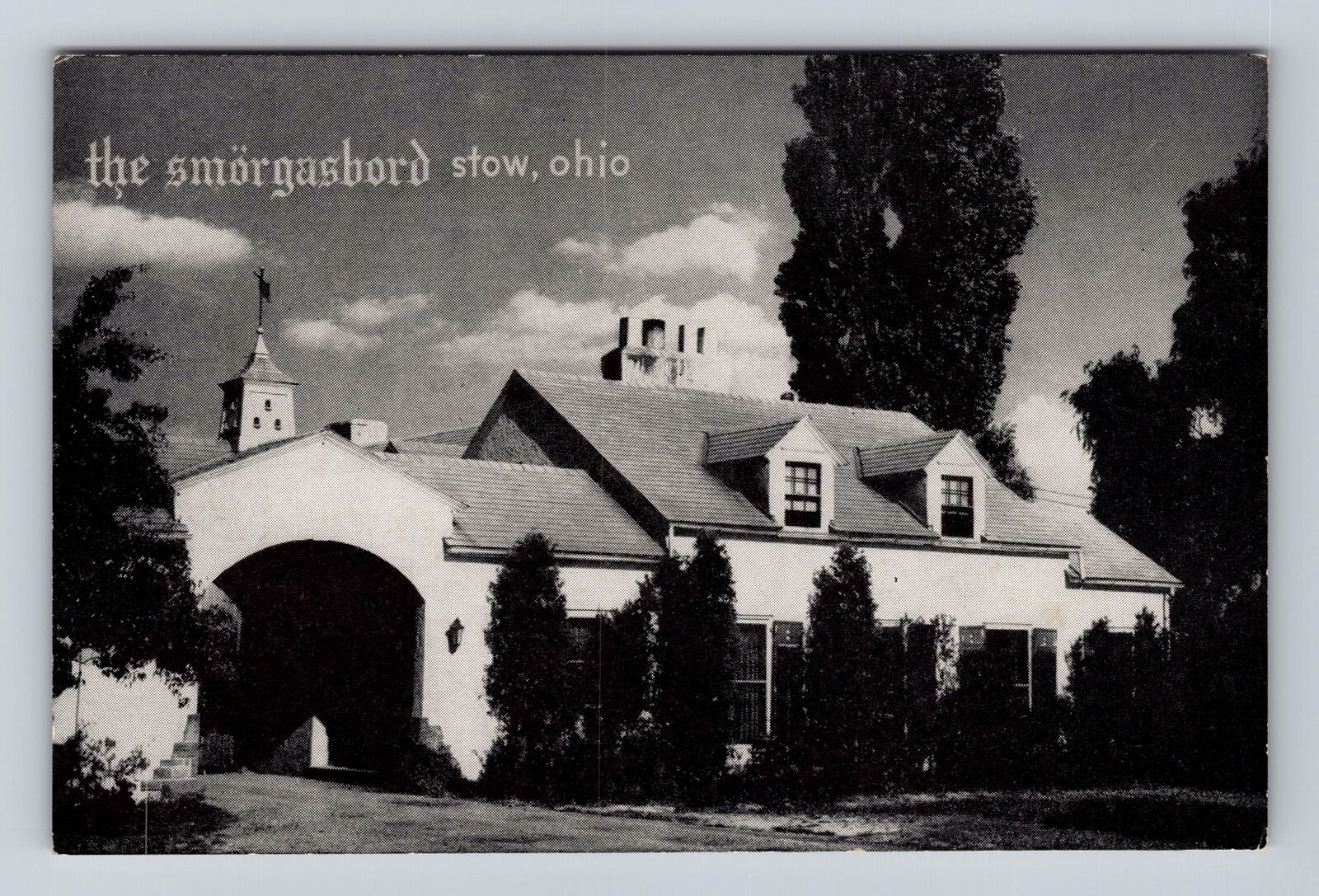 Stow OH-Ohio, The Smorgasbord Restaurant, Advertising, Vintage Souvenir Postcard