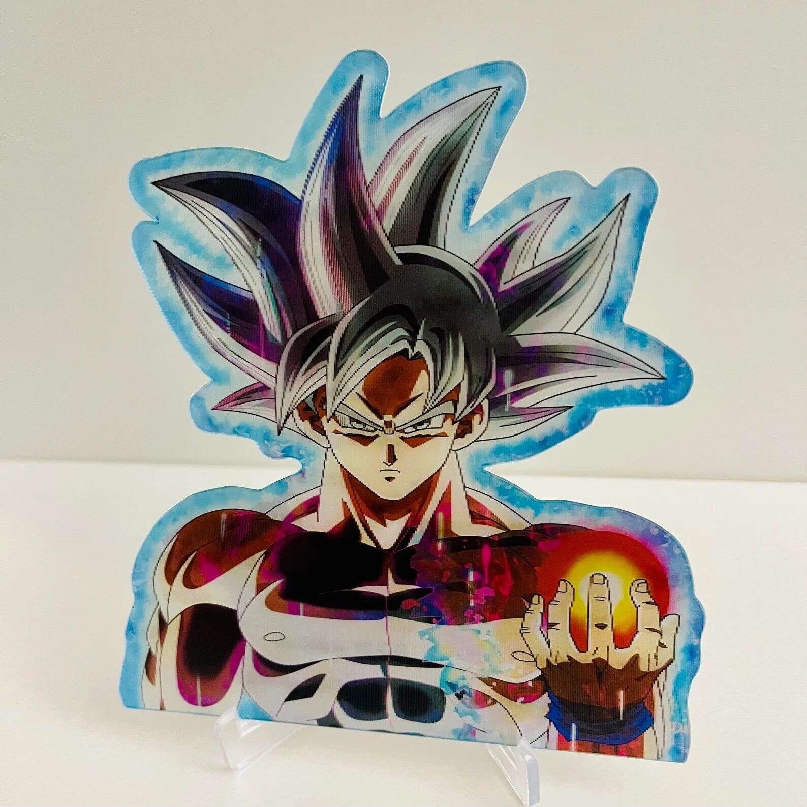 Dragon ball Goku Ultra Instinct 3D Lenticular Motion Sticker - Anime Decal