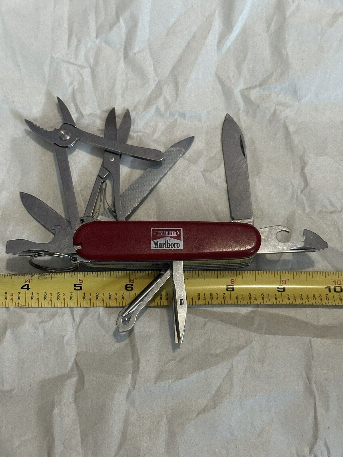 Victorinox Swiss Army Knife Red Troubleshooter Marlboro Unlimited Vintage