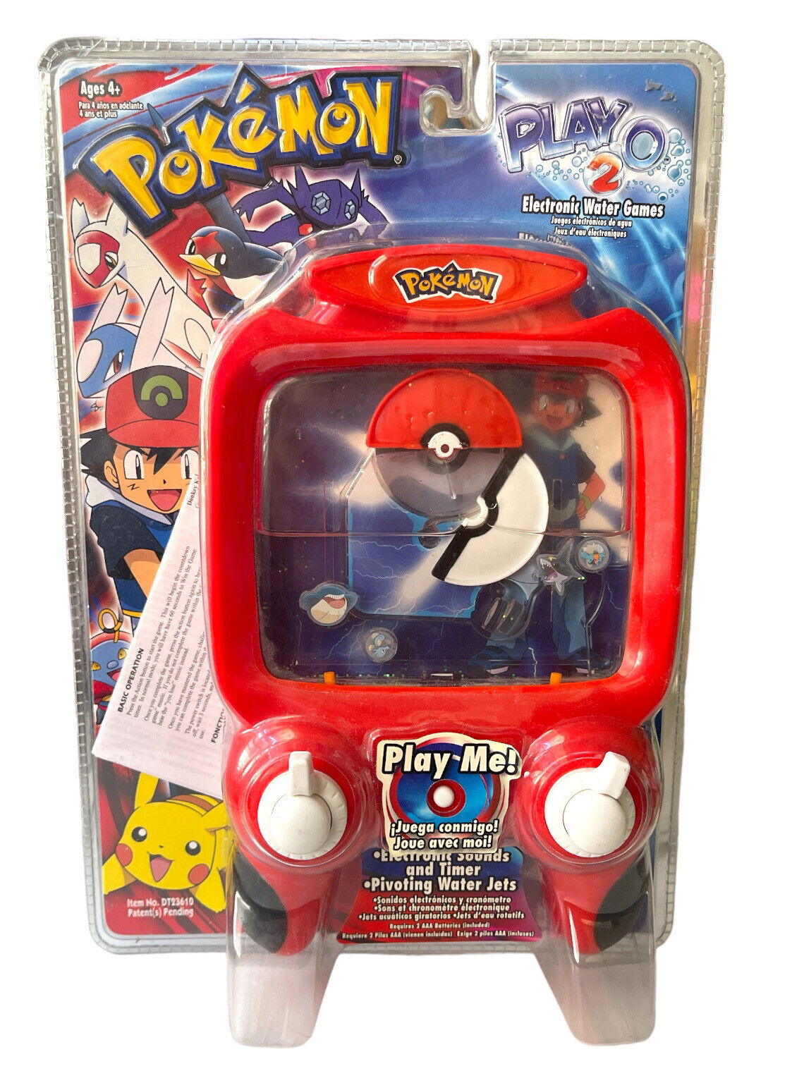 2005 Pokemon Electronic Water Game Play 2 0 New In Package