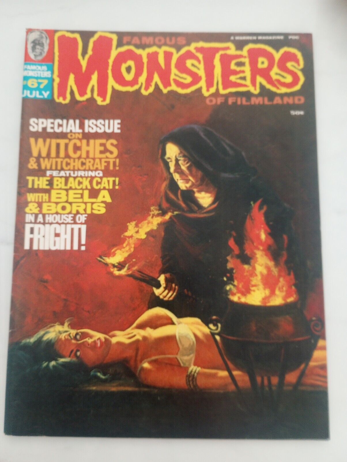 Vintage 1970 Famous Monsters of Filmland #67 Horror Magazine Witches Witchcraft