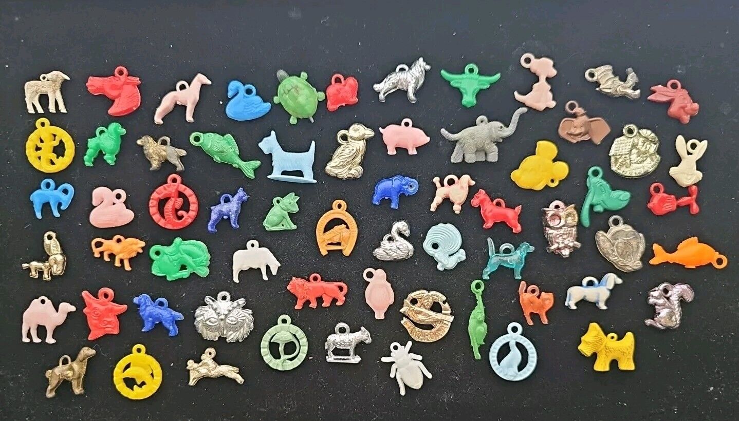 Cracker Jack and/or Gumball Prizes Animals Disney Premiums Toys Metal & Plastic 
