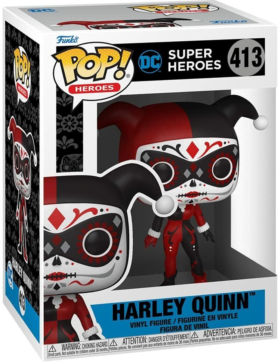 Funko POP Heroes: Dia De Los DC - Harley Quinn Brand New  w/Protector