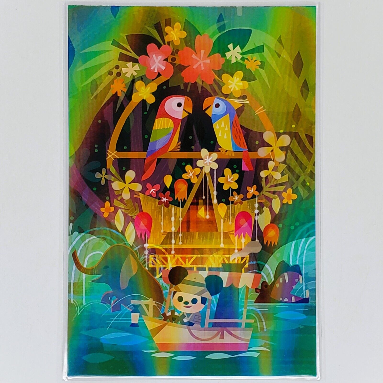 Joey Chou Disney Postcard Mickey Disneyland Magic Kingdom Adventureland