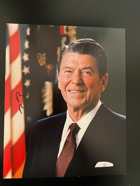 Ronald Reagan Signed Presidential Photo w COA