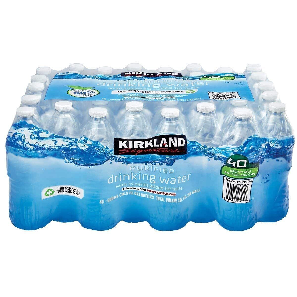 Kirkland Signature Purified Water (16.9 fl oz Bottle, 40 Count)