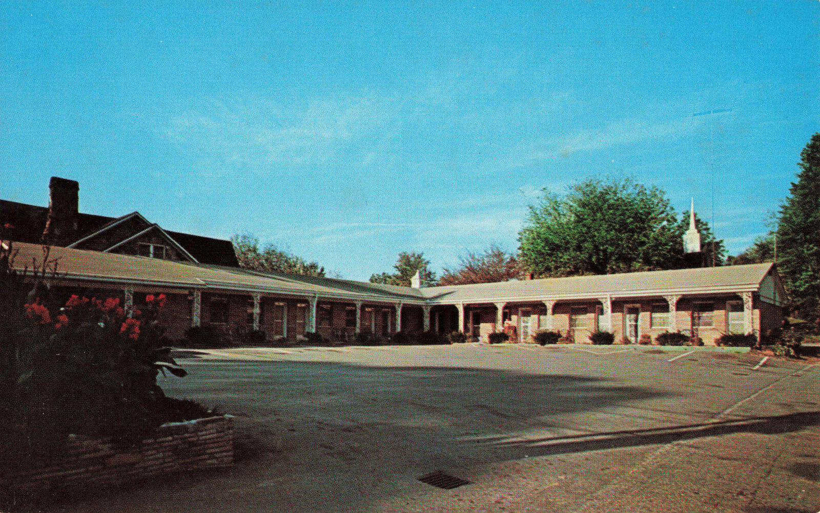 Postcard Bleckley Motel Clayton Georgia