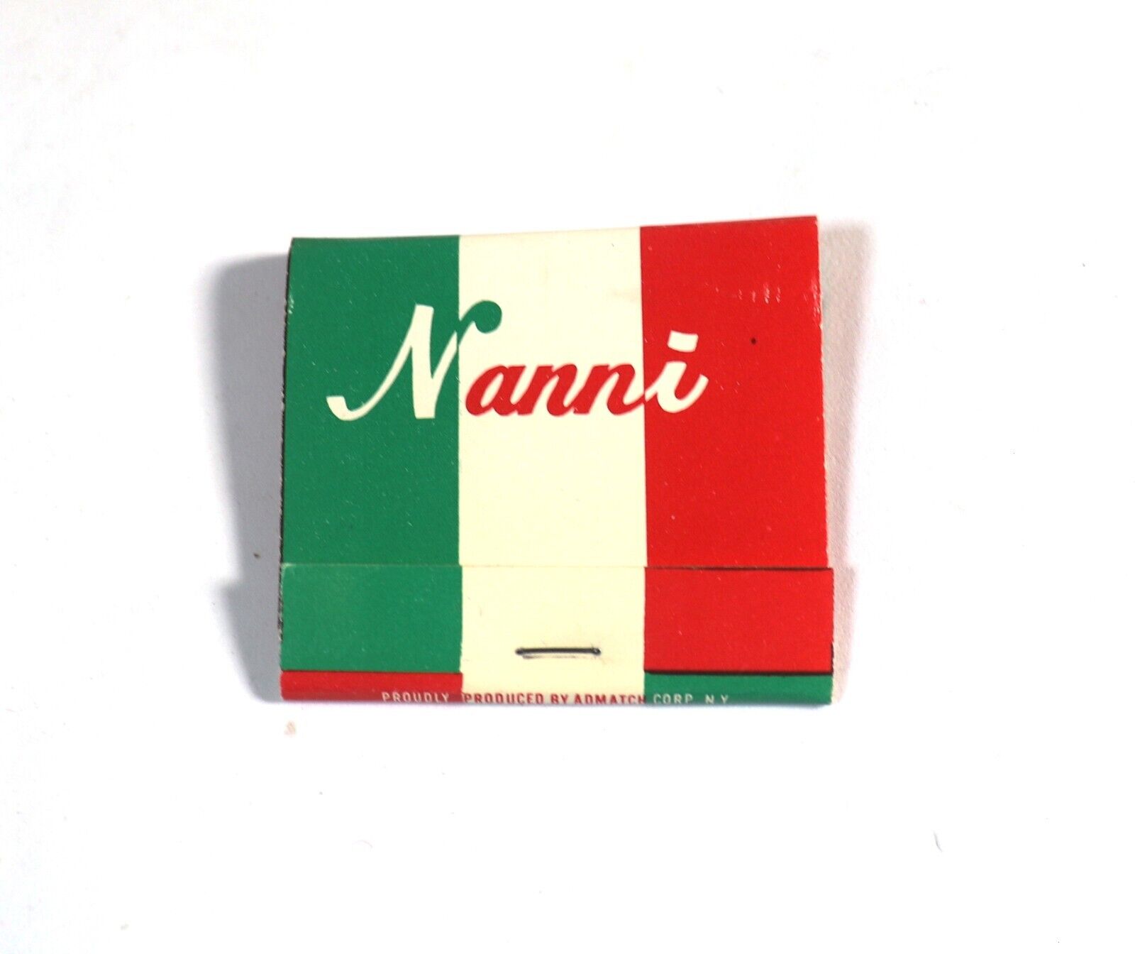 Vintage Nanni Cucina Restaurant New York City Full Matchbook Unused Admatch Corp