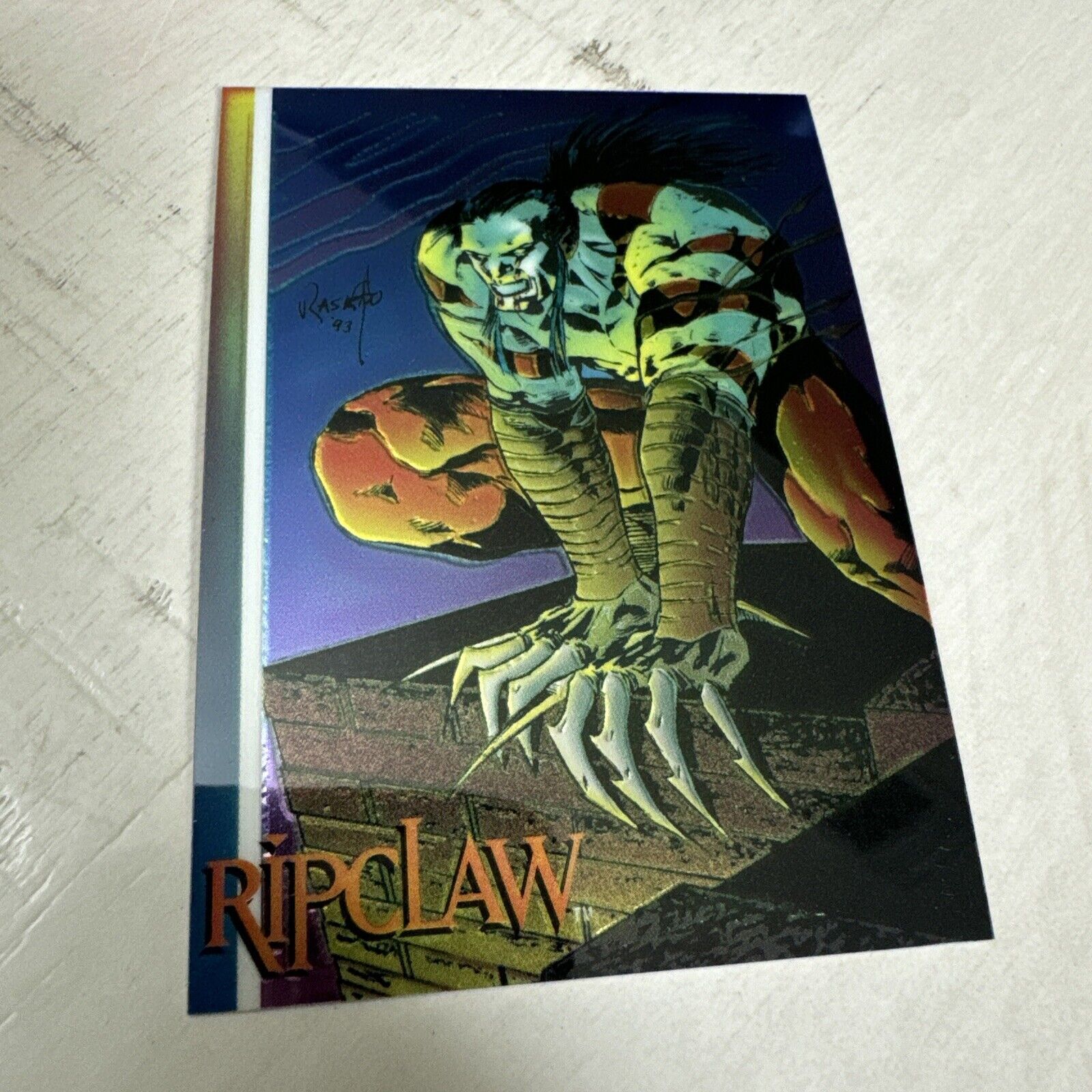 RIPCLAW #5 Series 3 Chromium Promo Card 1993 Wizard