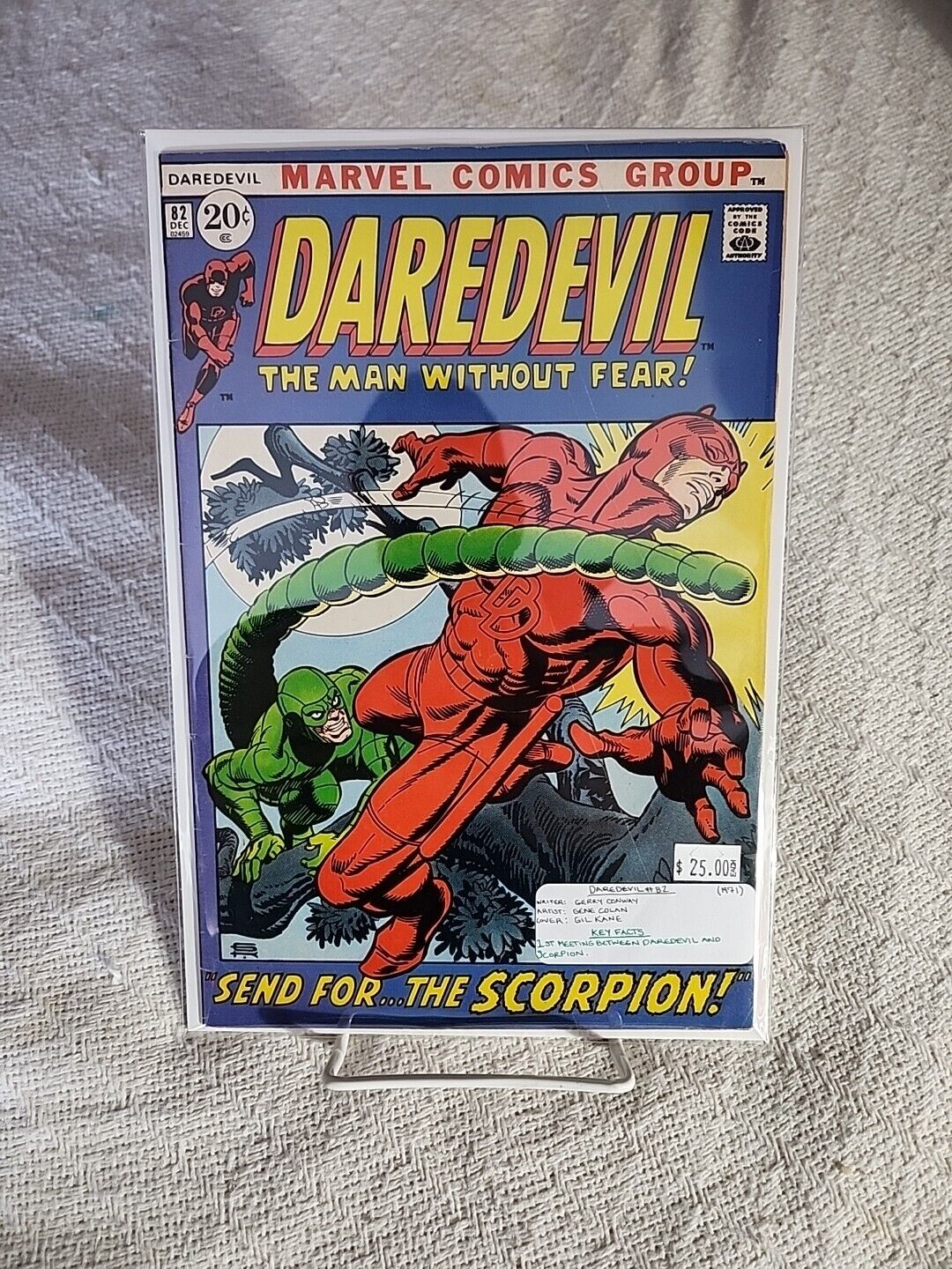 Daredevil #82 (Marvel 1971) 1st Scorpion & DD - Gil Kane Cover