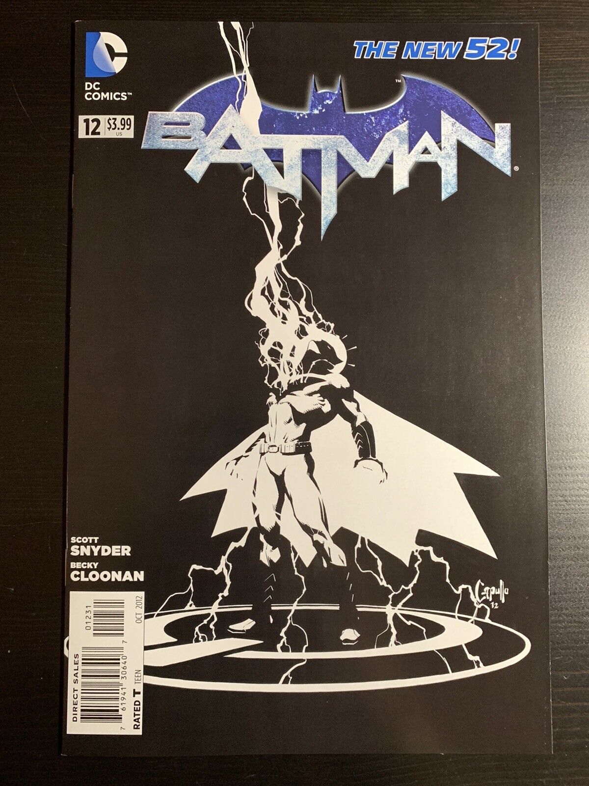 Batman #12 VF/NM DC 2012 1:100 B&W Variant Capullo | Combined Shipping Available