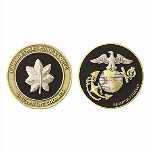 Marine Lieutenant Colonel (Lt Col) Coin - USMC O-5 Rank Challenge Coin - USA
