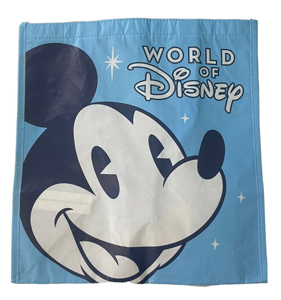 World of Disney Mickey Goofy Pluto Magic Kingdom REUSEABLE Tote Travel Bag MED